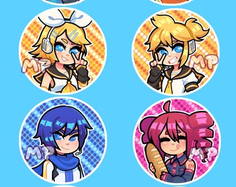 Vocaloid 2.25" Buttons