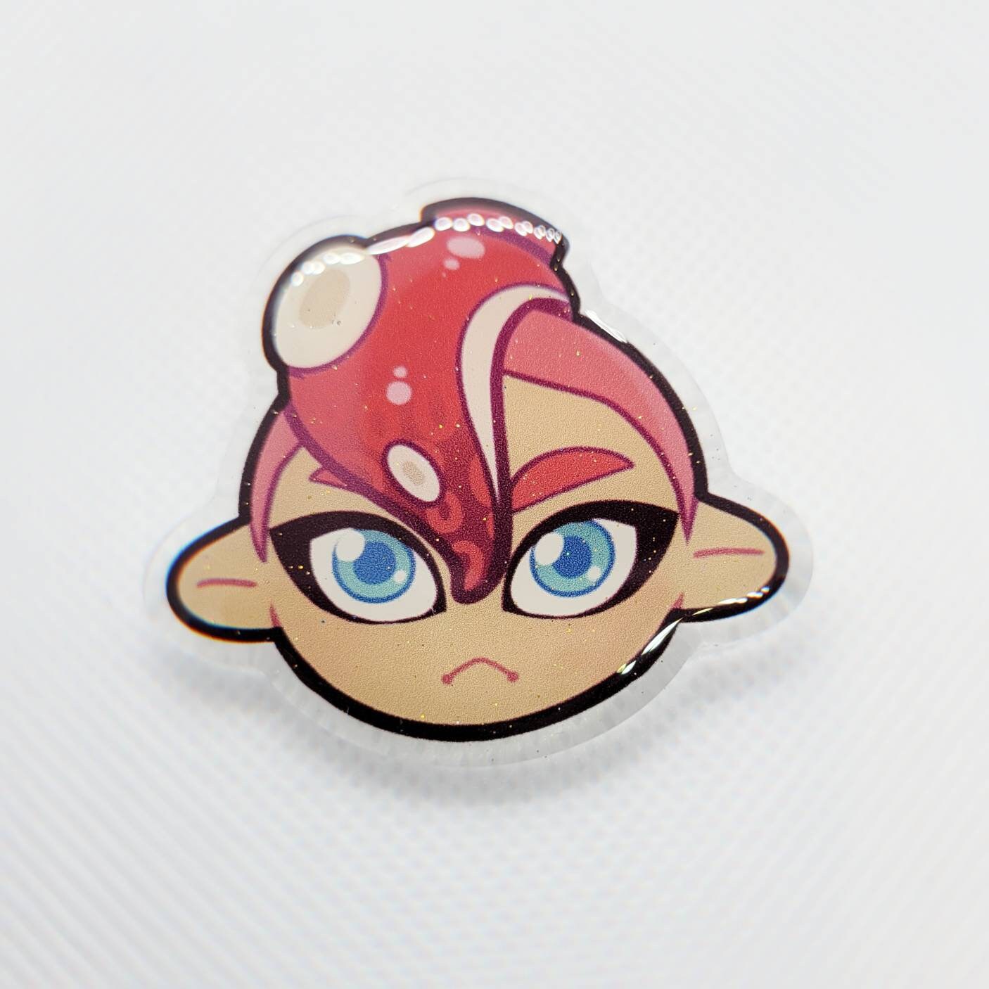 Splatoon Octoling Pin Inkling/octoling Glitter Pins - Etsy