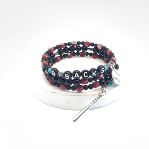 Arizona Baseball Beaded Bracelet | Diamondbacks Jewelry | Dbacks Bracelet