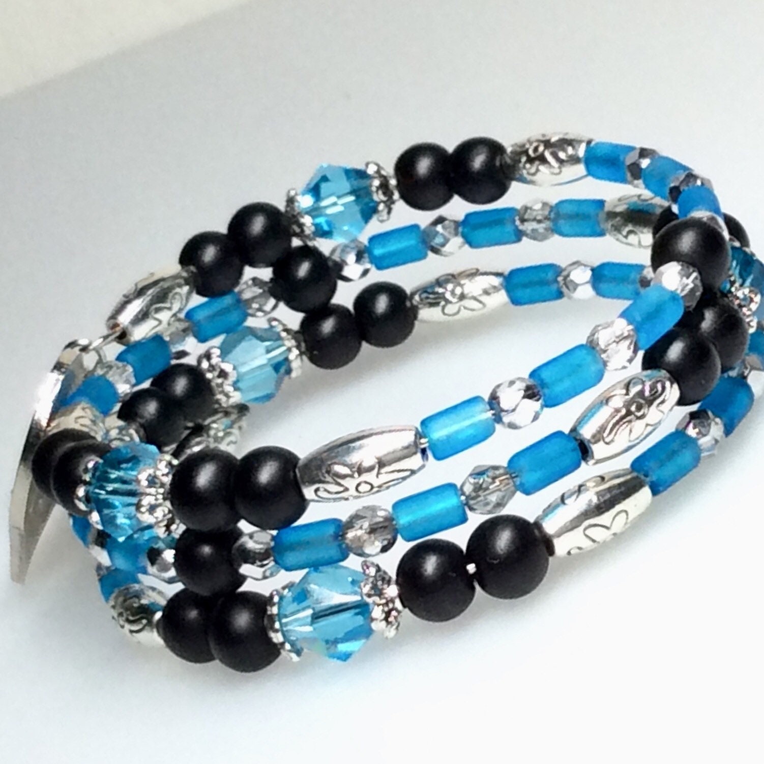 Carolina Panthers Beaded Bracelet Football Jewelry - Etsy