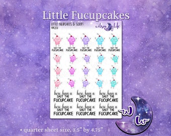 Little Fucupcakes sassy planner stickers WW251