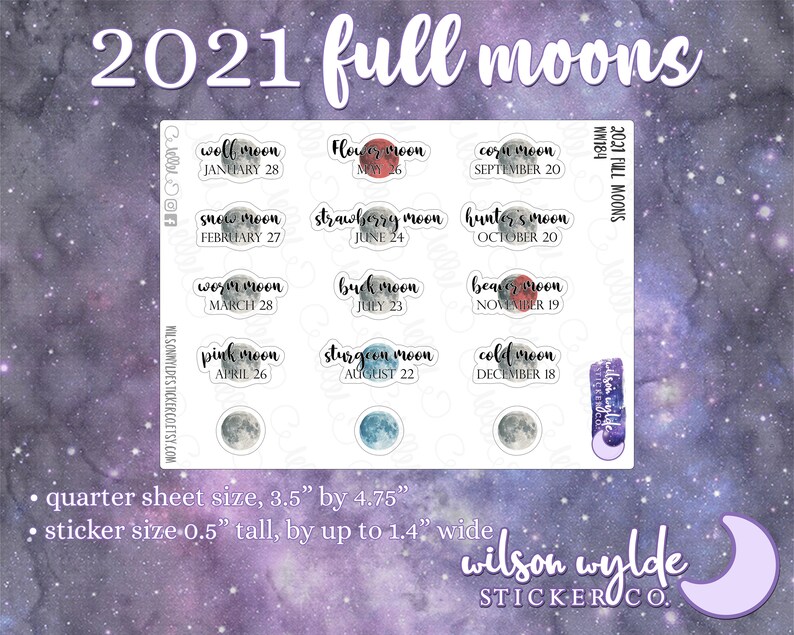 2021 Vollmonde Sticker Native American Vollmond Aufkleber ...