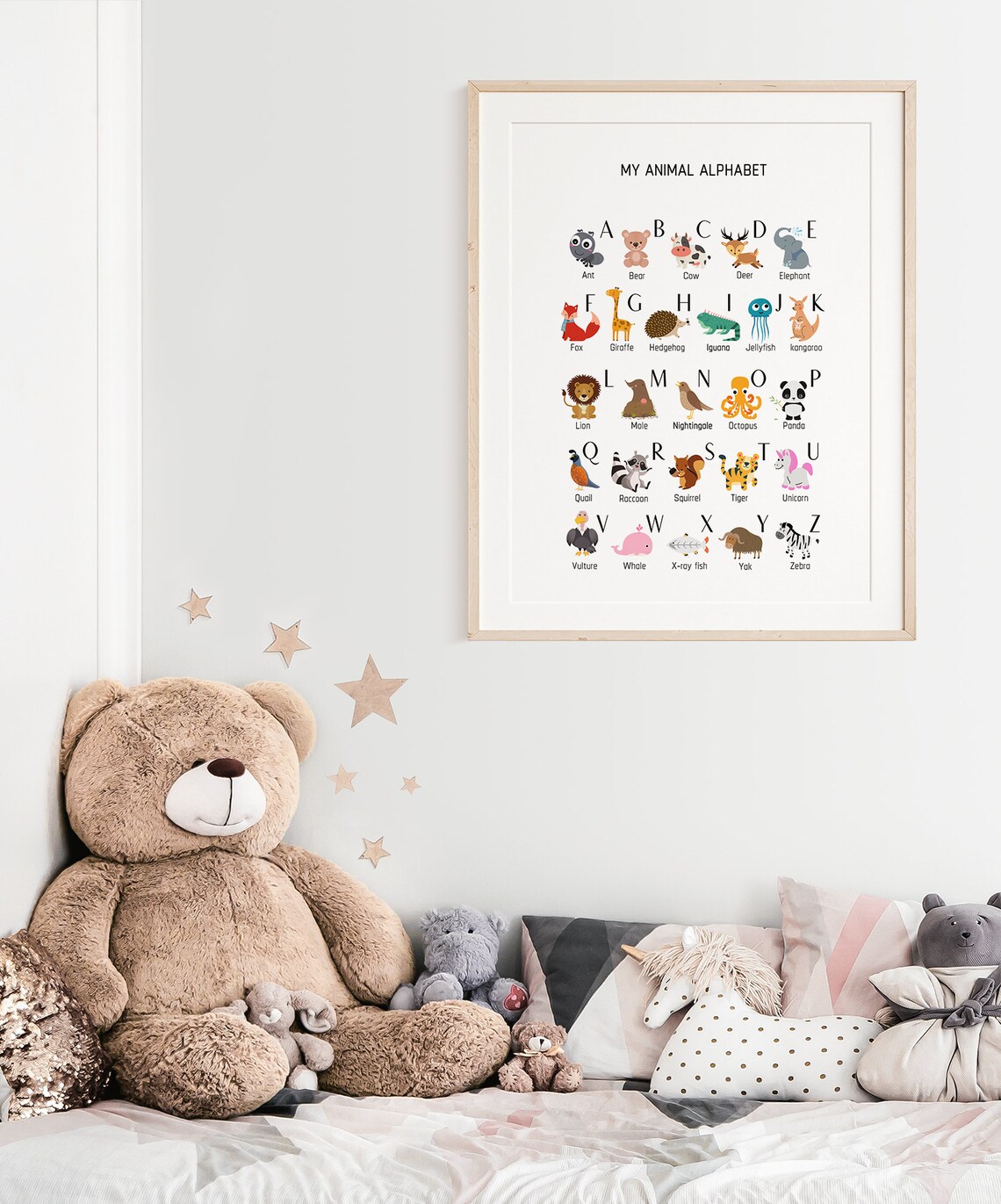 Alphabet Poster, Animal Alphabet Poster, Educational Posters, Safari