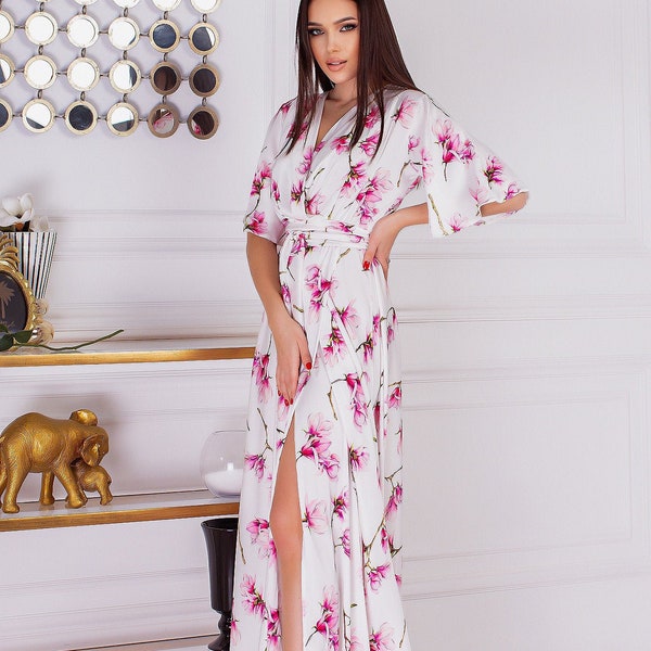 White Silk Dress Etsy