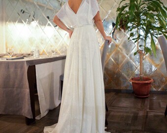 long white glitter dress