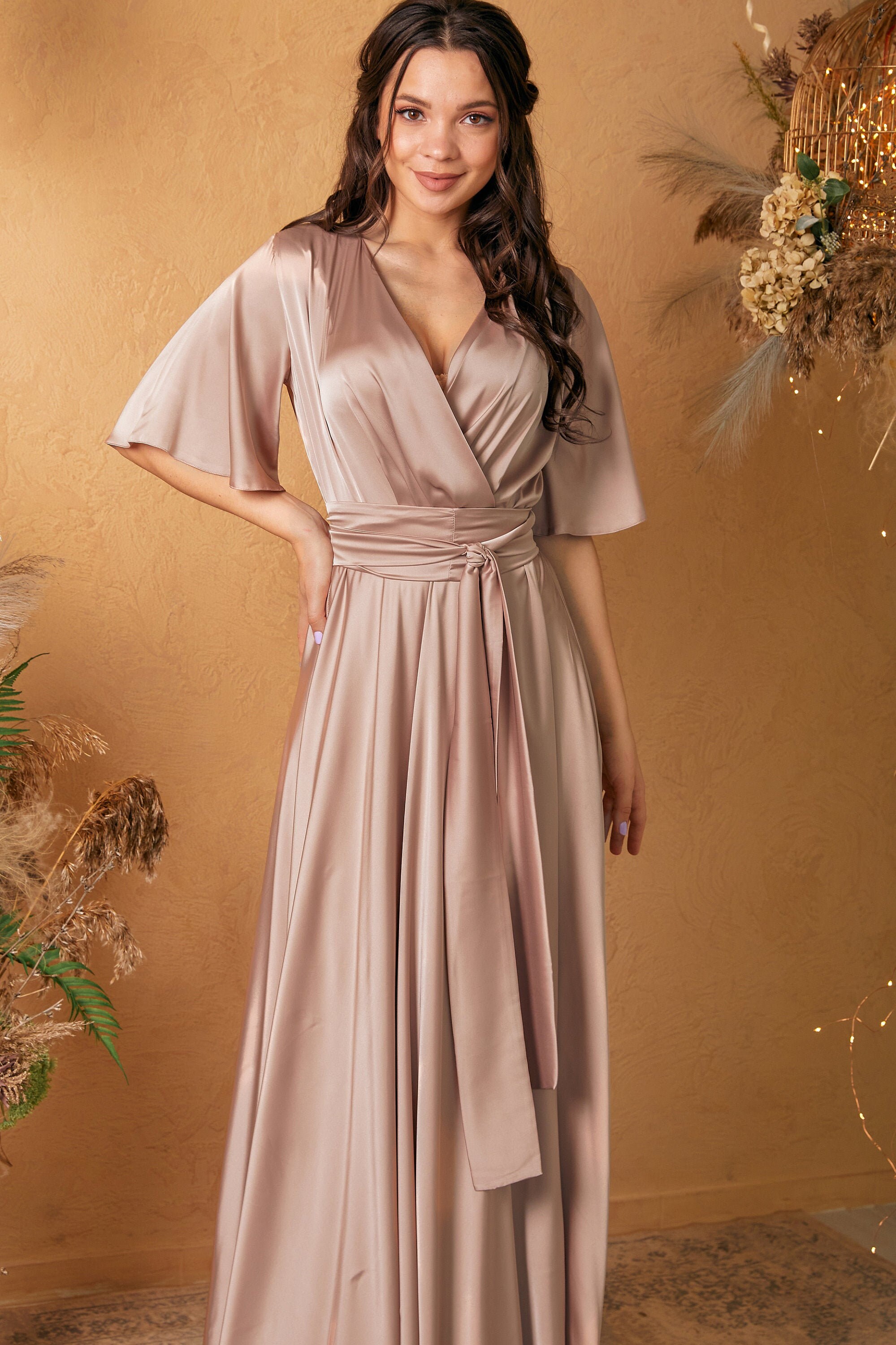 cappuccino coloured bridesmaid dresses Cappuccino Florence Dress Large / Cappuccino