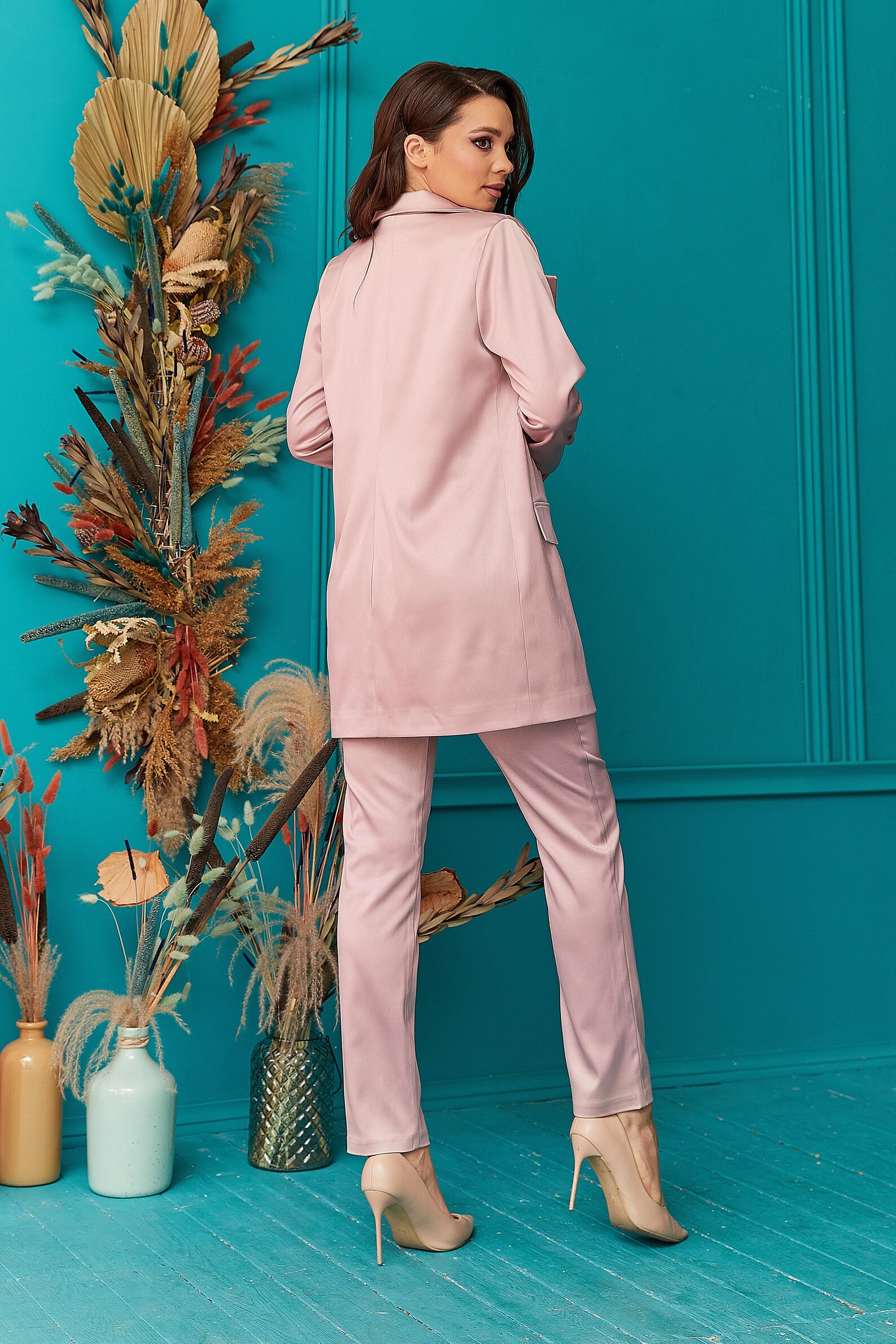 light pink pant suit womens