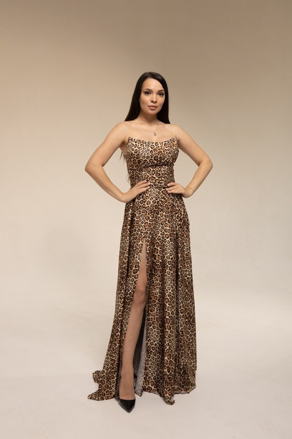 Animal print hotsell formal dress