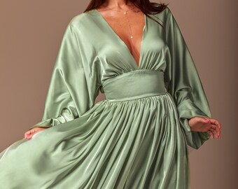 Sage Green Dress | Etsy