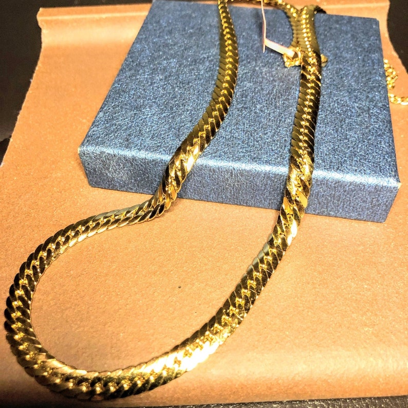 Curb Necklace in ION Plated YG Stainless Steel 20 in