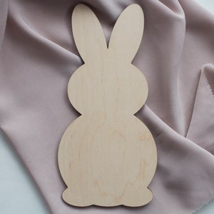 Wooden Bunny Decoration Blanks | Easter Craft Blanks | Wooden Blanks For Crafts | Laser Cut DIY Craft | Easter Decoration Wooden Shapes