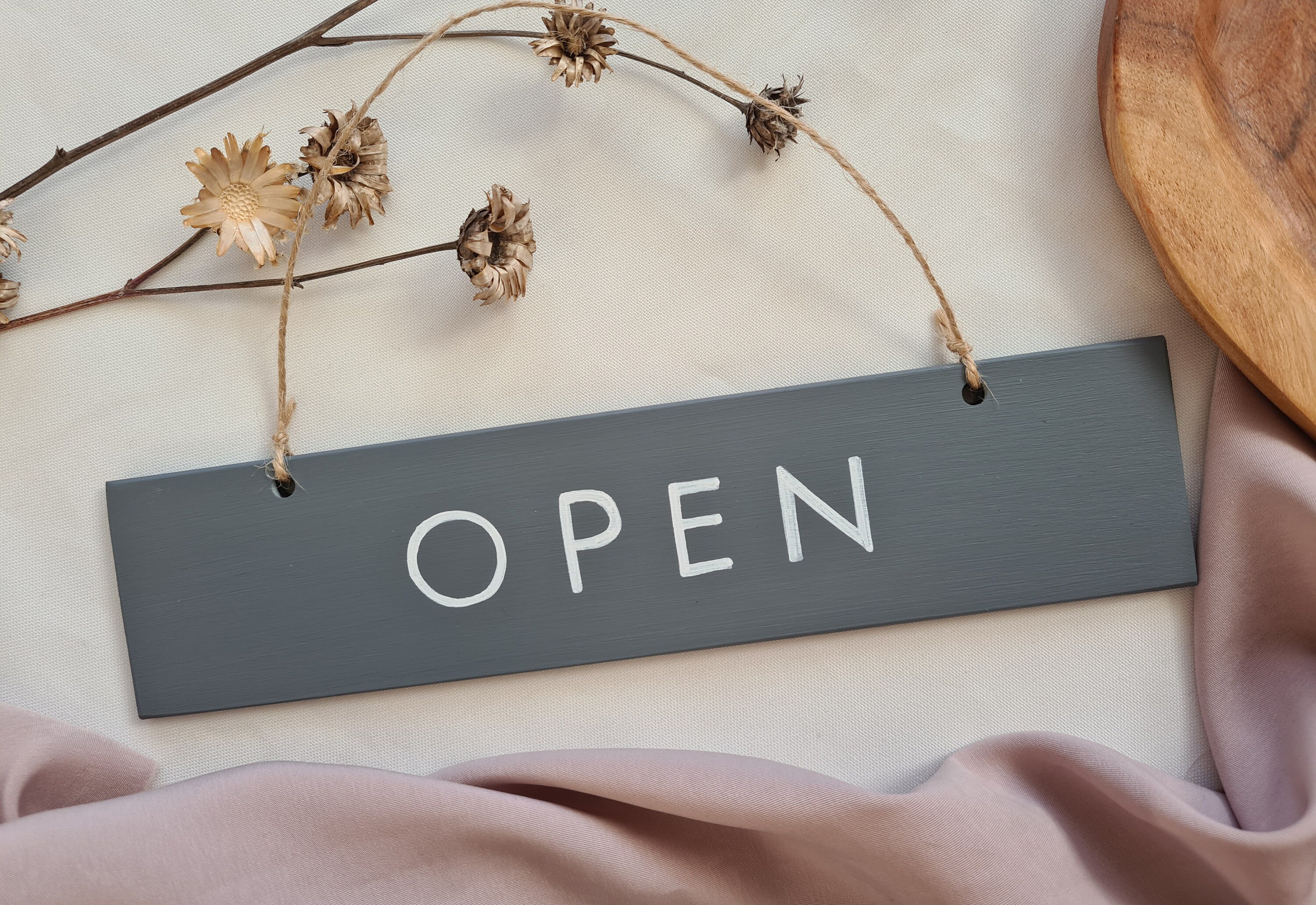 Handwritten Closed Sign Open Closed Sign, Grey Open Closed Handwritten Sign, Store Sign ...