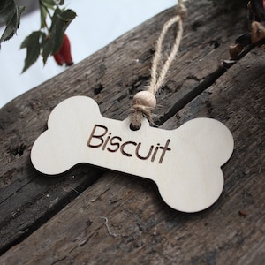 犬の飾り、パーソナライズされた骨のクリスマス飾り、パーソナライズされた犬のクリスマスデコレーション、あなたの犬の名前