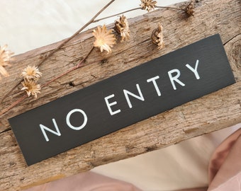 No Entry Sign, Handwritten Black-White Door Sign, Restroom Door Sign, Office, Restaurant, Hotel, Bar, Toilet Plate