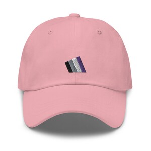 Asexual hat-embroidered dad Hat-Ace hat-Ace pride accessory-lgbt hat-asexual right-Asexual Gift-Asexual Flag-Ace snapback-asexual clothing image 4