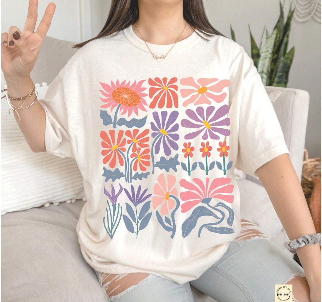 Henri Matisse Flower Tshirt Abstract Art Shirt Abstract - Etsy