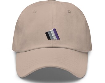 Asexual hat-embroidered dad Hat-Ace hat-Ace pride accessory-lgbt hat-asexual right-Asexual Gift-Asexual Flag-Ace snapback-asexual clothing