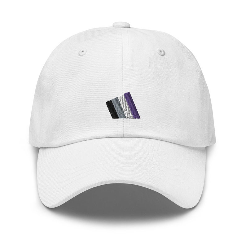 Asexual hat-embroidered dad Hat-Ace hat-Ace pride accessory-lgbt hat-asexual right-Asexual Gift-Asexual Flag-Ace snapback-asexual clothing image 5