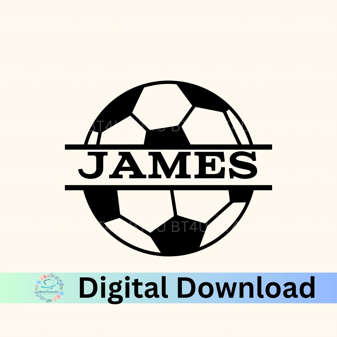 Digital Download Soccer Name Football Name PNG, SVG Etsy