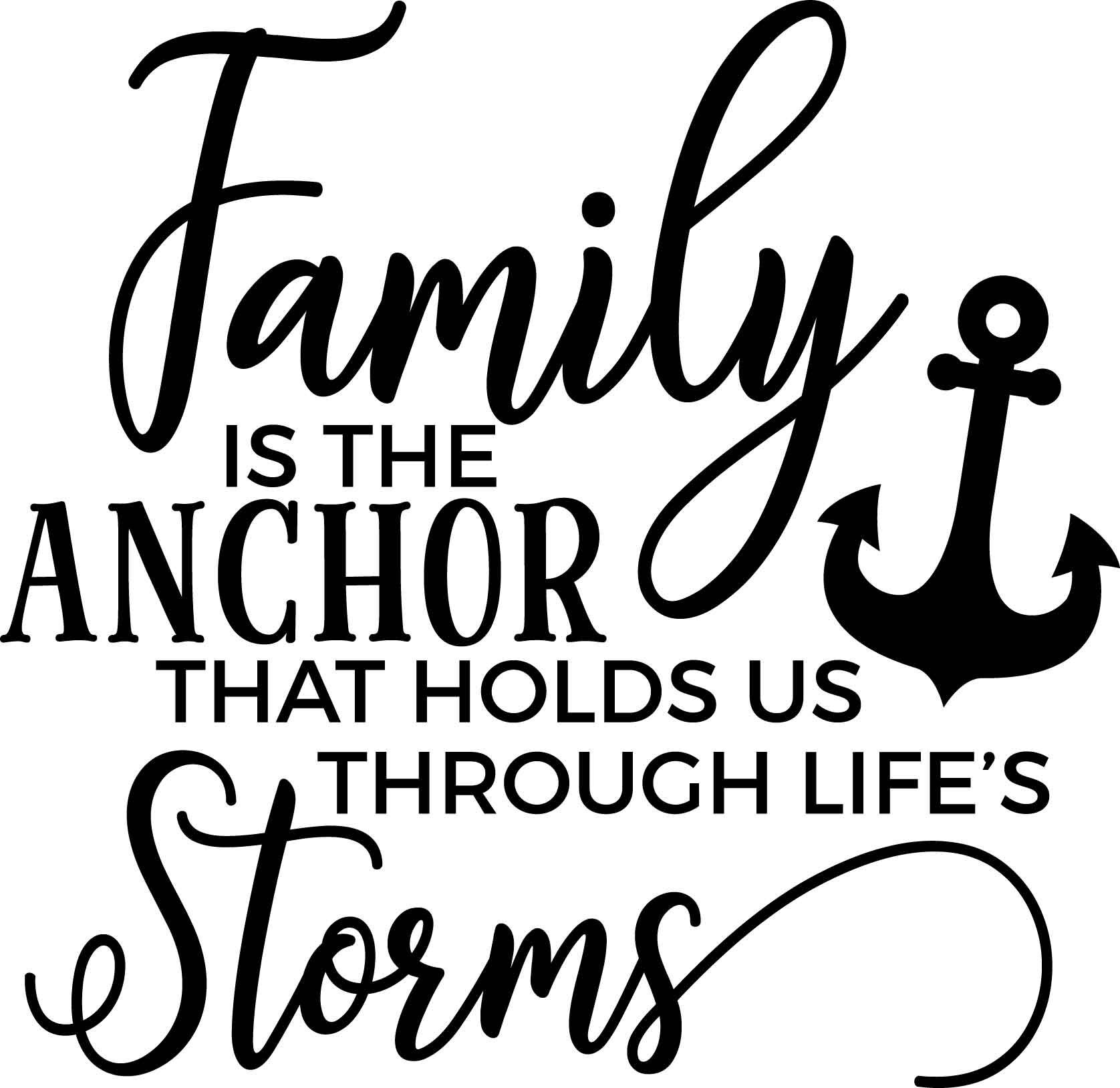 Download Digital Download Family Anchor PNG SVG | Etsy