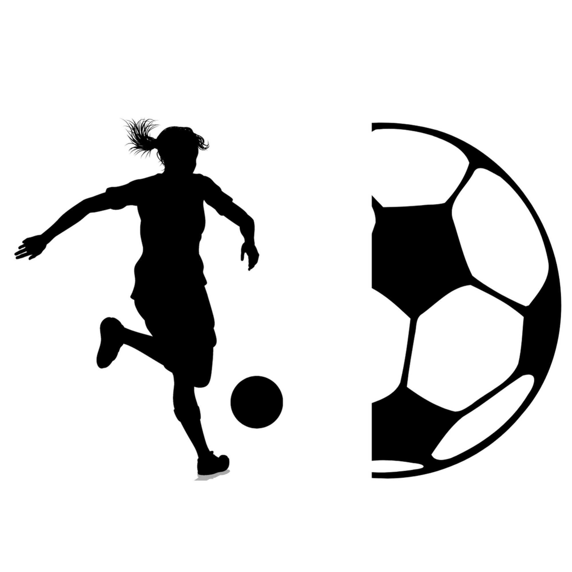Digital Download Soccer Ball Half Girl PNG SVG Etsy