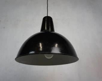 Vintage ceiling lamp Industrial Design enamel