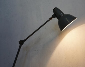 40's 50's workshop lamp SIS industrial lamp Industiral Design clamp lamp loft
