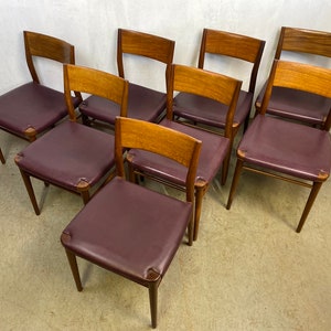 Un total de 8 chaises en teck conçues par Georg Leowald image 10