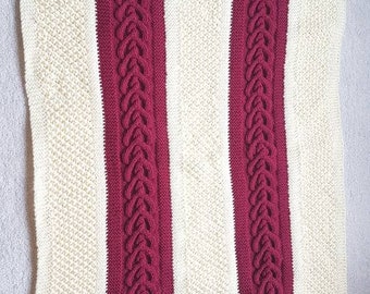 Knitted afghan