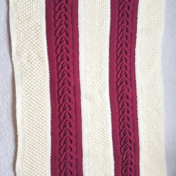 Knitted afghan