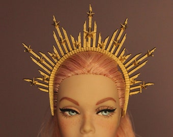 Integrity Toys, 1/6 dolls Headband- "Simple Stars" GOLD by Little Janchor