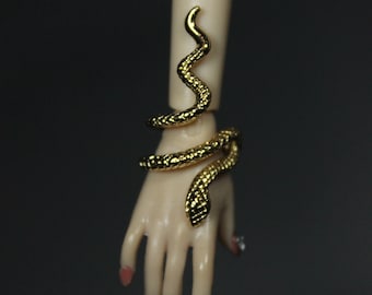 Doll Bracelets for Integrity toys and 1/6 doll size- Gold Snake by Little Janchor
