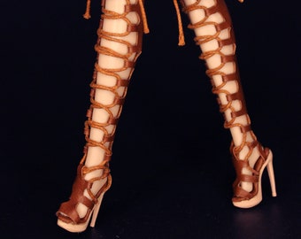 Integrity Toys Handmade Boots - "Lace-up above knee" by Little Janchor