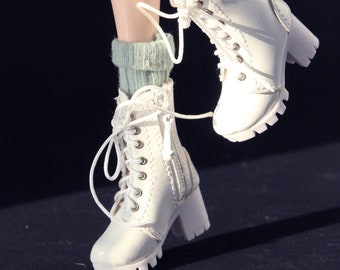 1/6 Doll Shoes- Zip Up Boots by Little Janchor