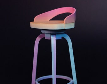 1:6 high bar stool/chair - Pastel - Limited edition by Little Janchor