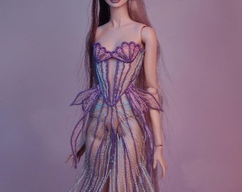 Integrity Toys OUTFIT - Embroidered Mermaid Dress (4 colors) by Little Janchor