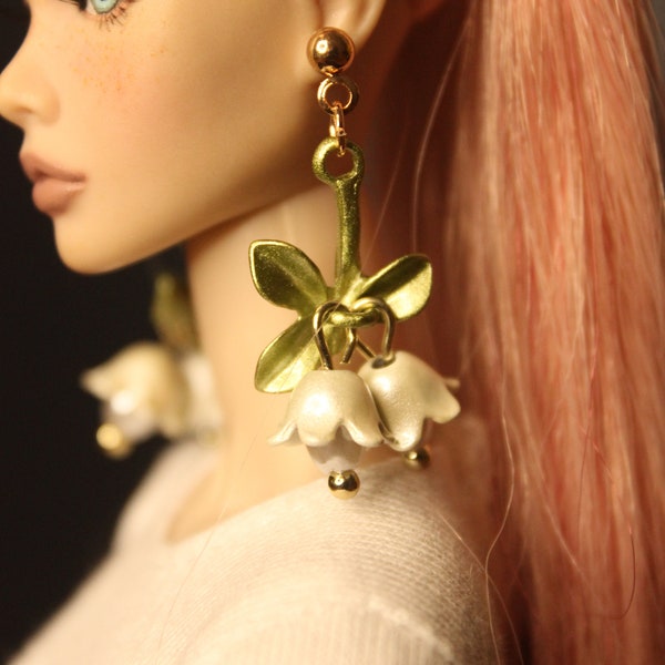 Doll Earrings for Integrity toys and 1/6 doll size- Blooming by Little Janchor