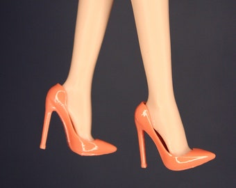 Integrity Toys- NUFACE & FR Classic Pointed Toe Pumps- Salmon by Little Janchor