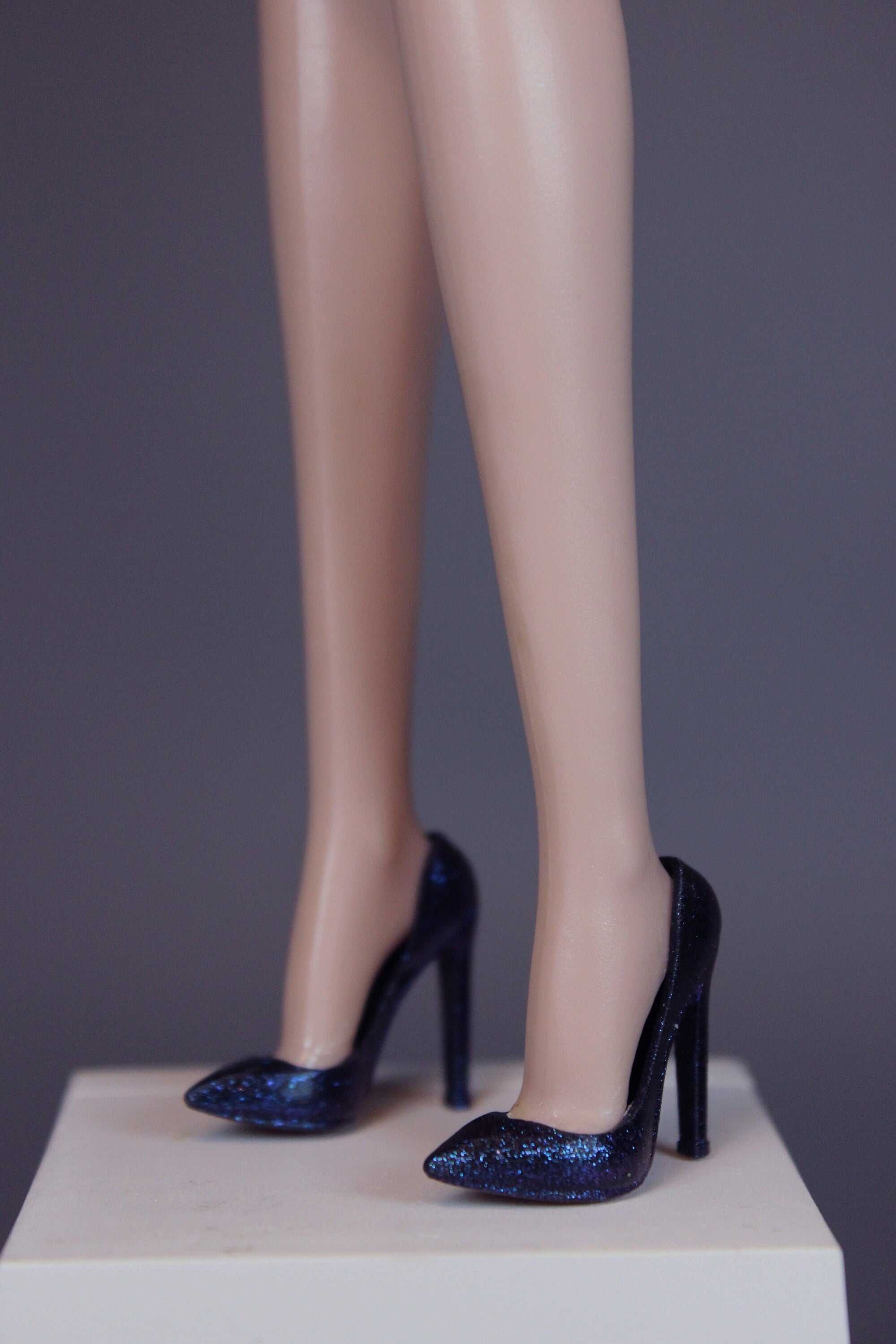 Buy Mattel Barbie Doll Shoes Black Strappy Studded High Heels FASHIONISTAS  BLACK HEELS Barbie Black Shoes Online in India - Etsy