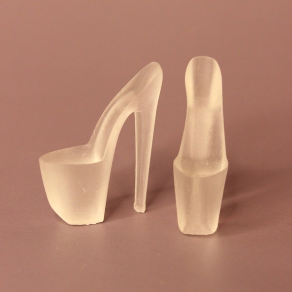 Integrity Toys shoes soles - Ultra high - CLEAR for DIY Shoes by Little Janchor