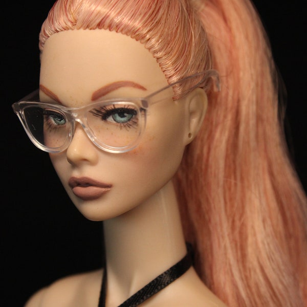 1/6 Doll Sunglasses- Clear square frame by Little Janchor