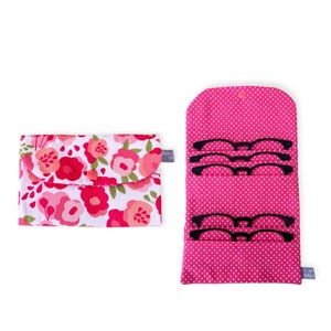 Eyeglass Topper Wallet, Topper Wallet, Topper Storage, Topper Travel Wallet, Eyeglass Toppers, Holds 6 Toppers, Your CHOICE of Wallet Size
