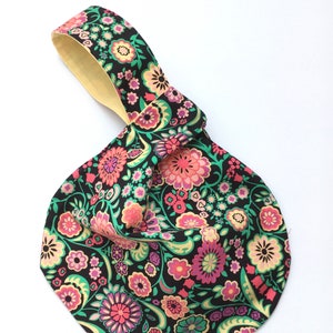 Japanese Knot Bag, Floral Print Bag, Knot Style Bag, Small Japanese Knot Bag, Wristlet, Small Bag, Handbag, Wrist Bag, Hobo Bag