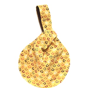 Japanese Knot Bag, Handmade Bag, Knot Style Bag, Small Japanese Knot Bag, Wristlet, Small Bag, Handbag, Wrist Bag, Hobo Bag, Wristlet