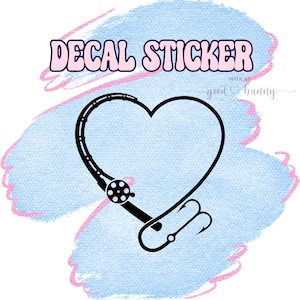 Fishing Decal Sticker | Fishing Sticker | Fishing Decal | Fishing Car Sticker | Fishing Car Decal