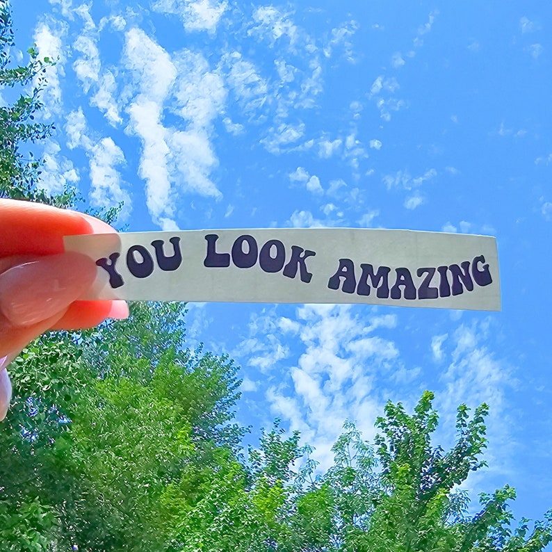 You Look Amazing Decal Sticker | Mirror Decal Sticker | Mirror Sticker ...