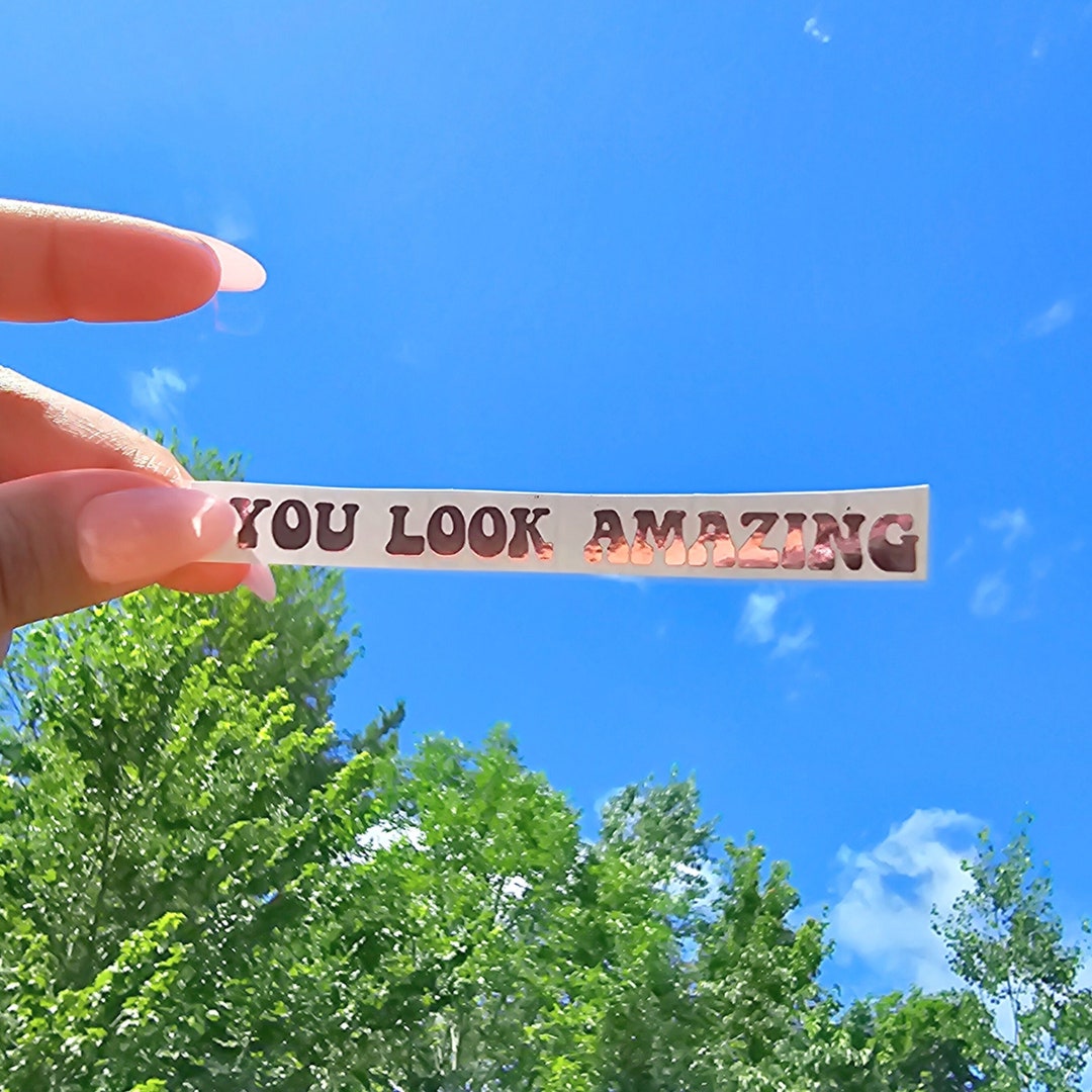 You Look Amazing Decal Sticker | Mirror Decal Sticker | Mirror Sticker ...