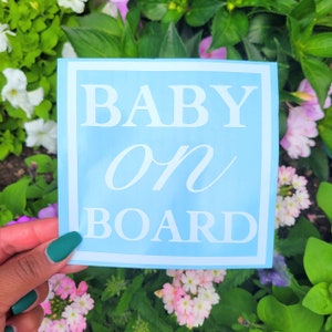 Baby On Board Decal | Baby On Board Car Sticker