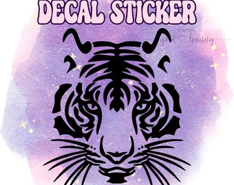 Love♡Tiger Tiger Sticker Love Head TP 1225 6 inch Decal | eBay