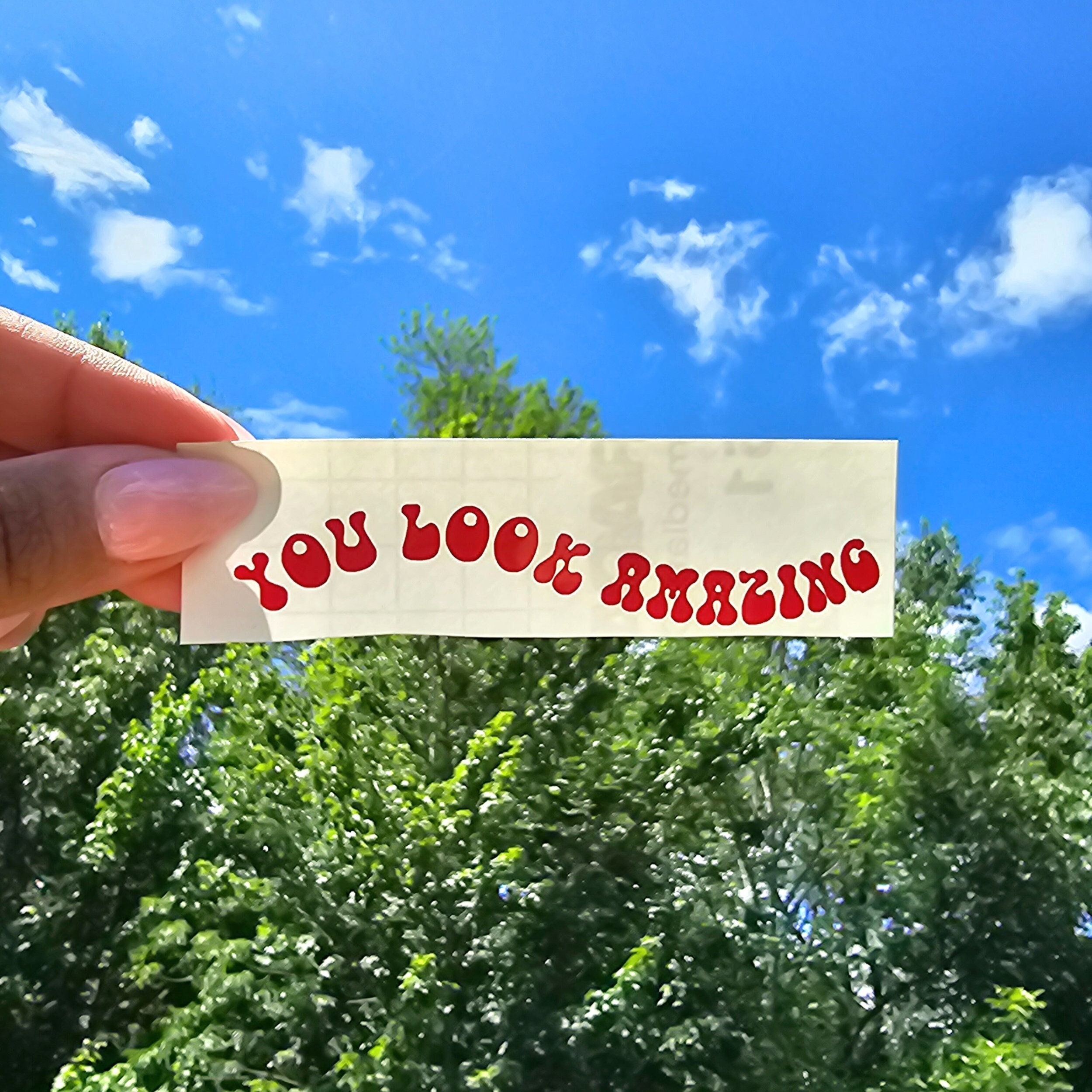 You Look Amazing Decal Sticker | Mirror Decal Sticker | Mirror Sticker ...
